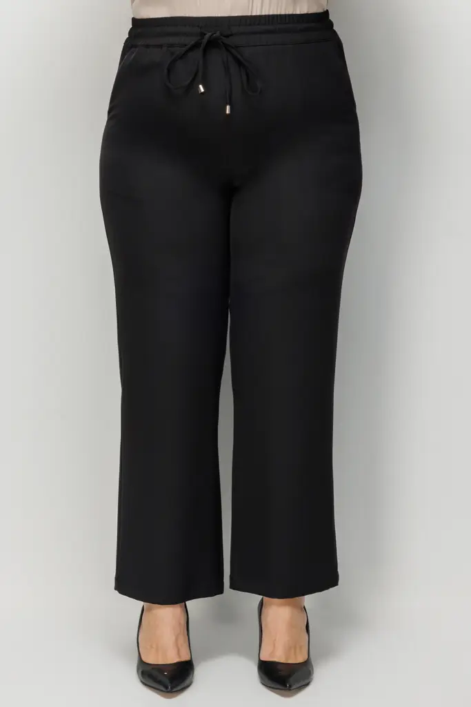 Ekol Beli Bağcıklı Bol Paça Pantolon 04126