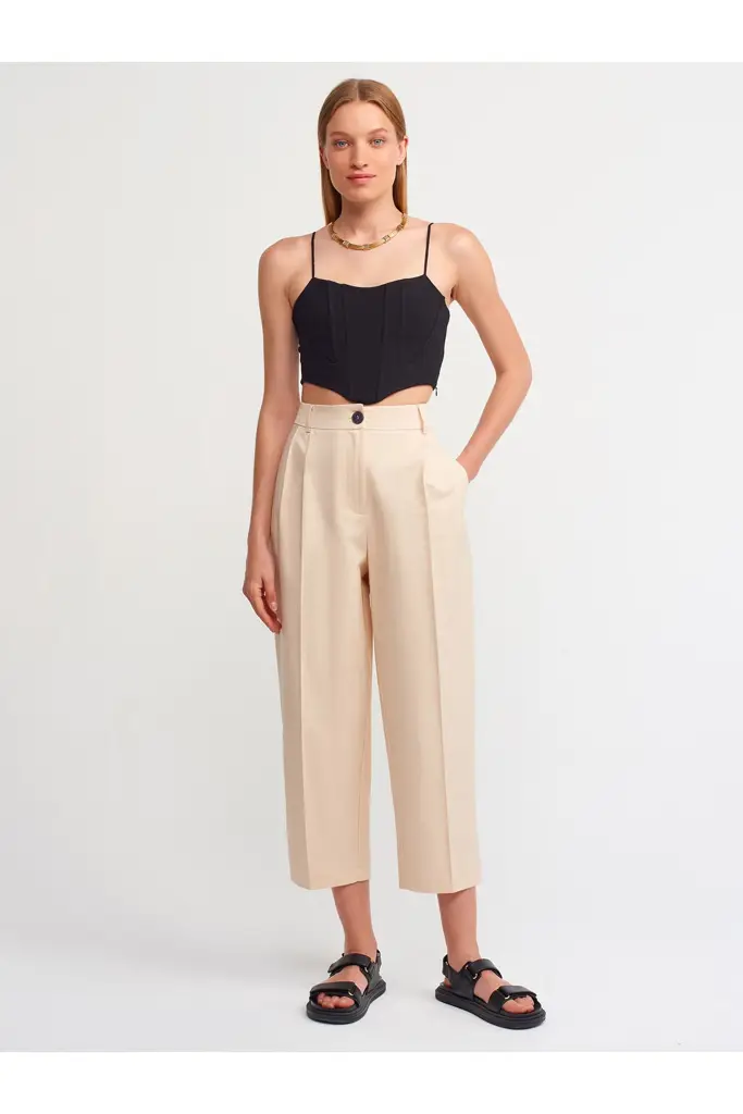 DİLVİN YÜKSEK BEL CROP PANTOLON 70346