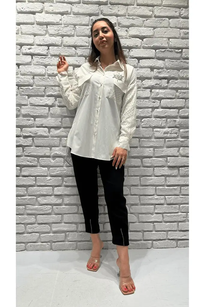 MY312 DANTELLİ GÖMLEK 24S8214