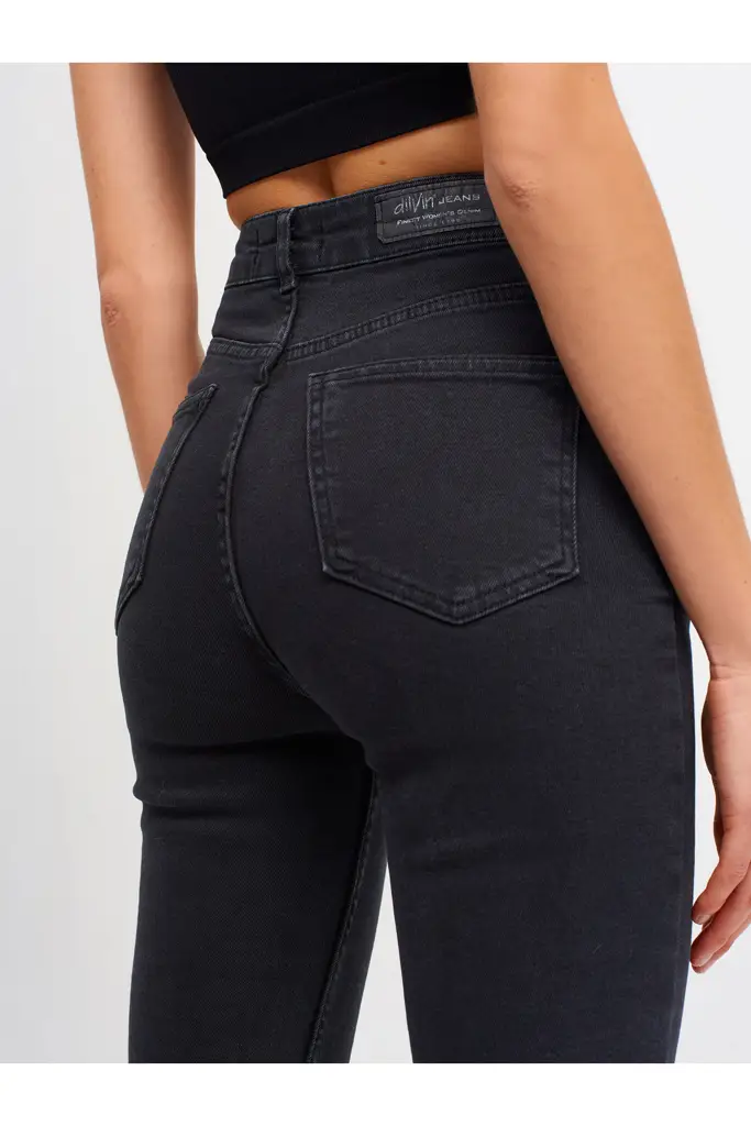 DİLVİN ÖNÜ YIRTMAÇLI LİKRALI MOM PANTOLON 4244